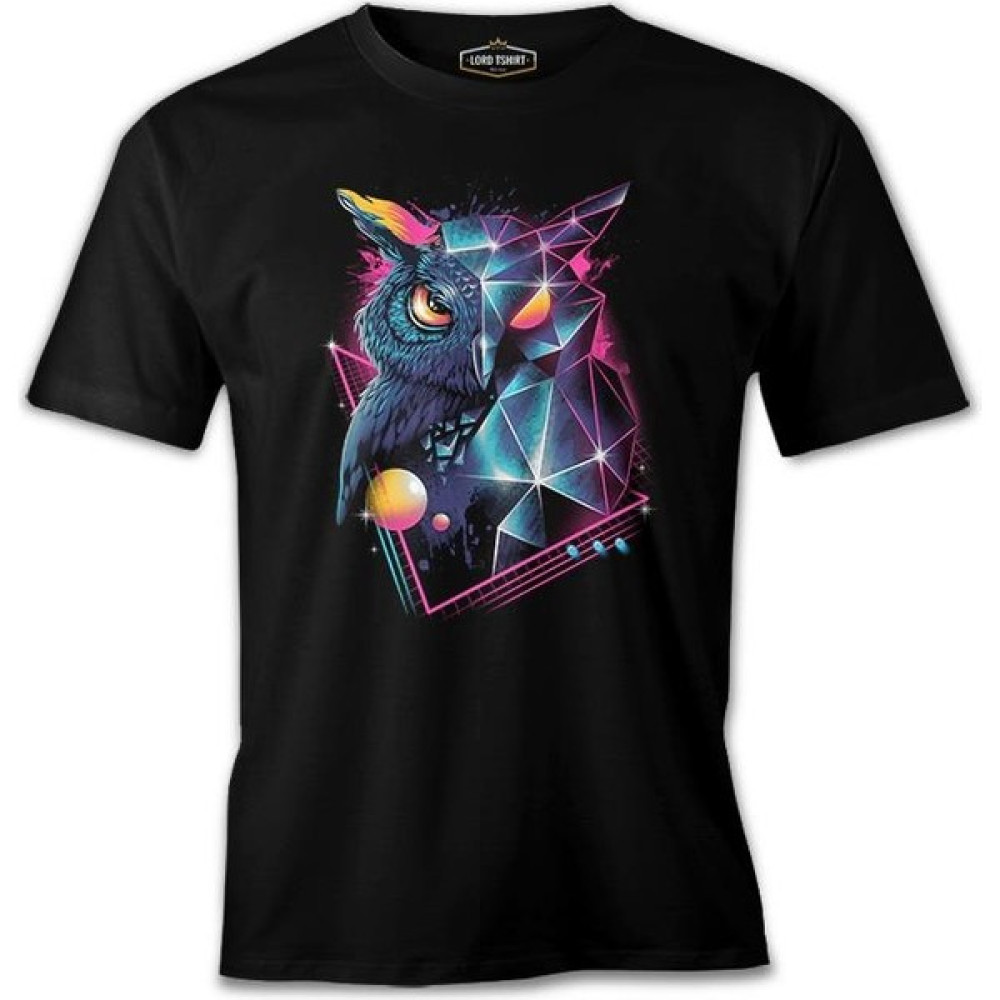 Lordd T-Shirt Full Turn - Baykuş Siyah Erkek T-Shirt Erkek T-shirt Fiyatı