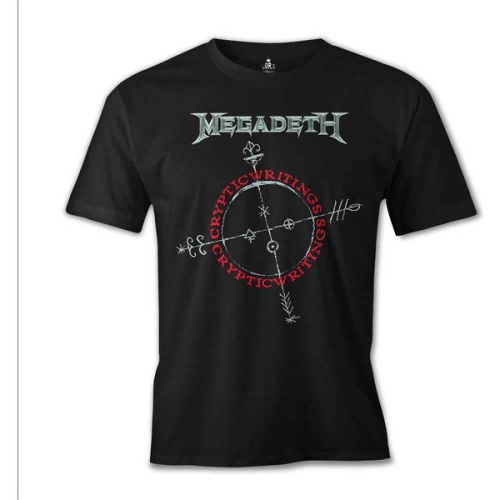 Lordd T-Shirt Megadeth - Cryptic Writings Siyah Erkek Tshirt Erkek T-shirt Fiyatı