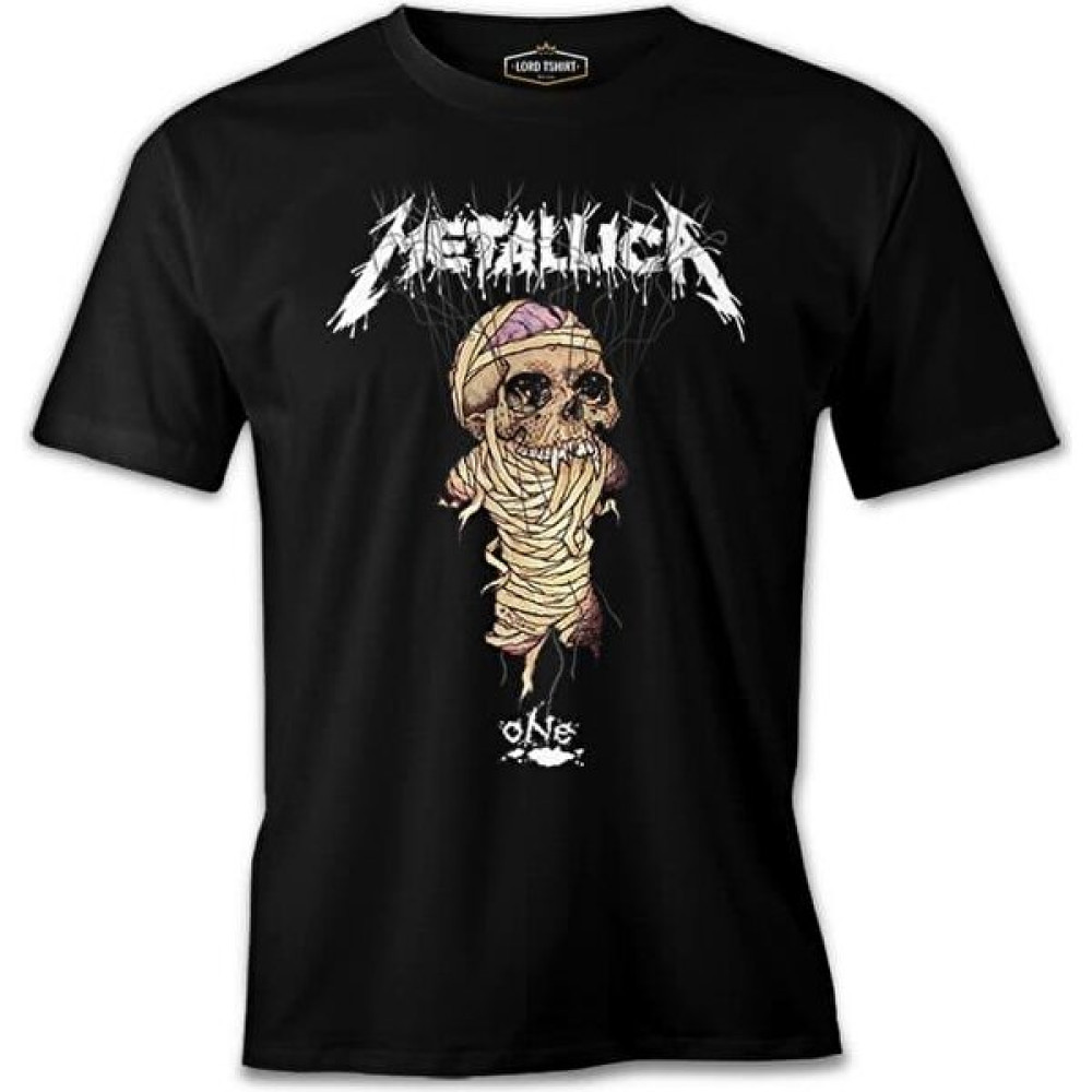 Lordd T-Shirt Metallica - One Siyah Erkek Tshirt Erkek T-shirt Fiyatı