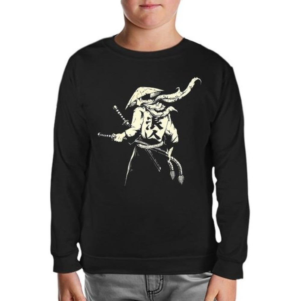 Lordd T-Shirt Samuray - Siyah Çocuk Sweatshirt Erkek Çocuk Sweatshirt Fiyatı