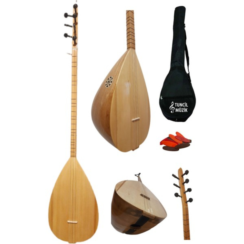 Lore Uzun Sap Bağlama Saz Mini Set Su Geçirmez Kılıf + Mızrap Çift Ses Çıkışlı Başlangıç Set Bağlamalar Fiyatı