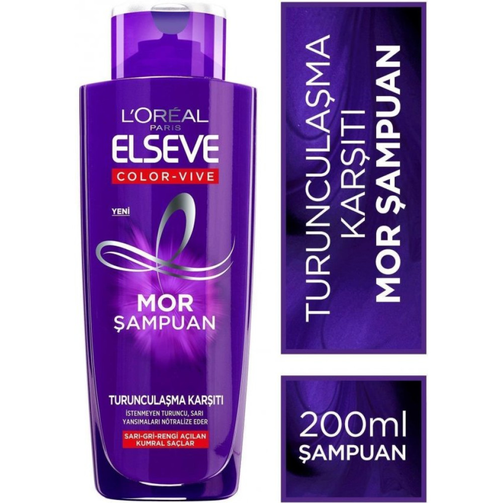 Loreal Elseve Mor Sampuan Turunculasma Karsiti 200 Ml Şampuan ve Saç Kremi Fiyatı