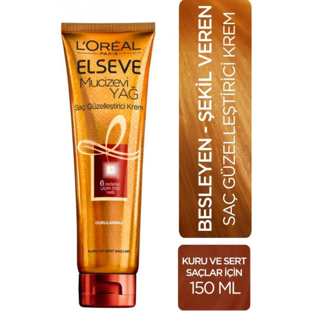Loreal Elseve Mucizevi Yag Sac Guzellestirici Kuru Sert Saclar 150 Ml Saç Şekillendirici Sprey Fiyatı