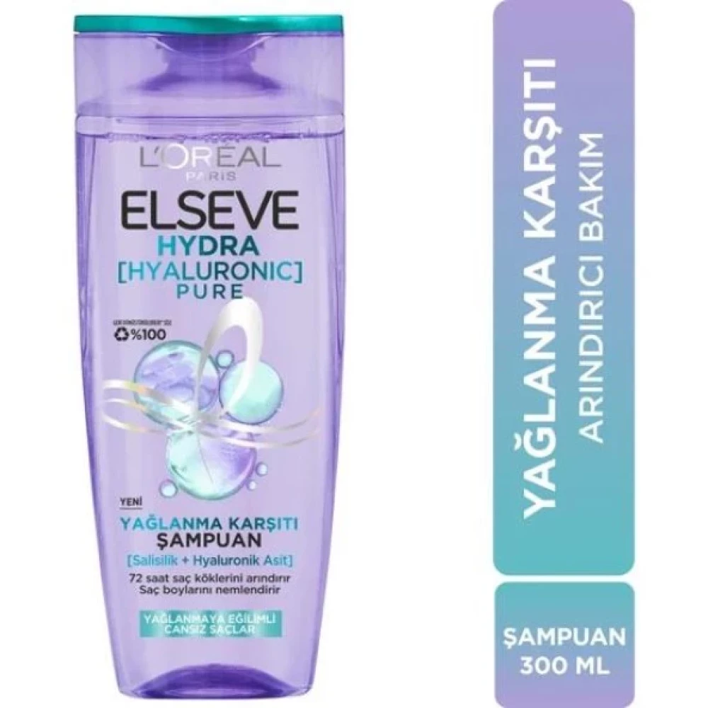 Loreal Elseve Şampuan Hyaluronic Pure Yağlanma Karşıtı 300 Ml Şampuan ve Saç Kremi Fiyatı