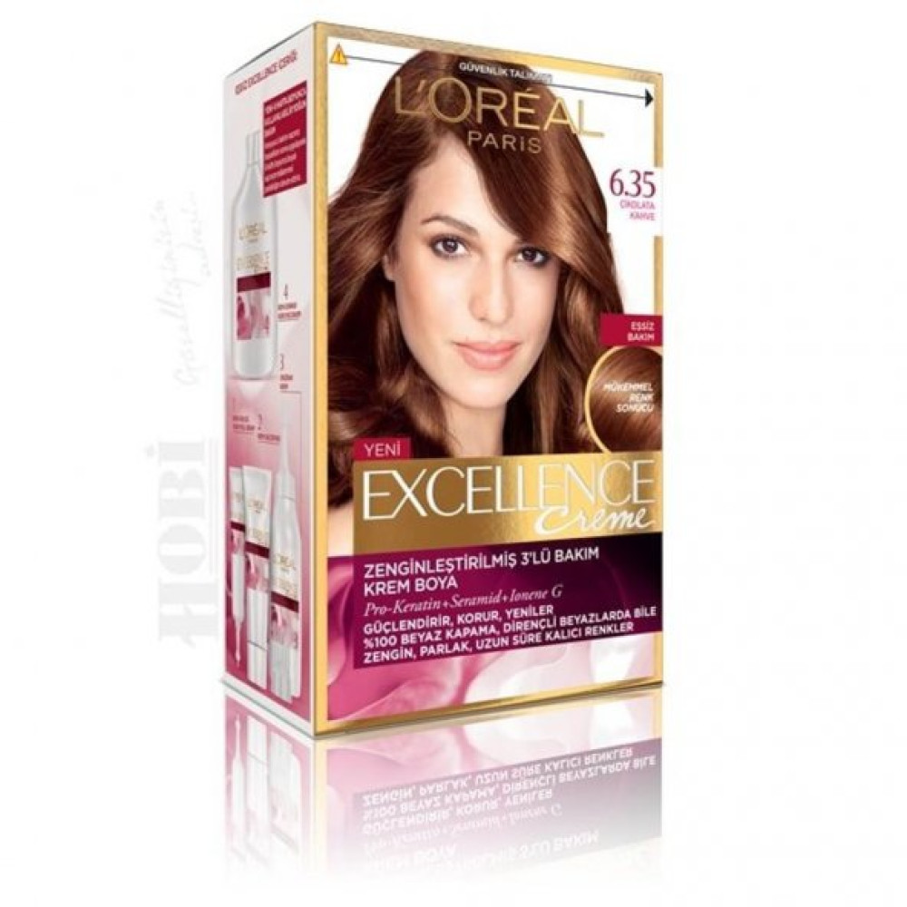 Loreal Excellence Creme Sac Boyasi 6.35 Cikolata Kahve Saç Bakım Maskeleri & Serumlar & Spreyler Fiyatı