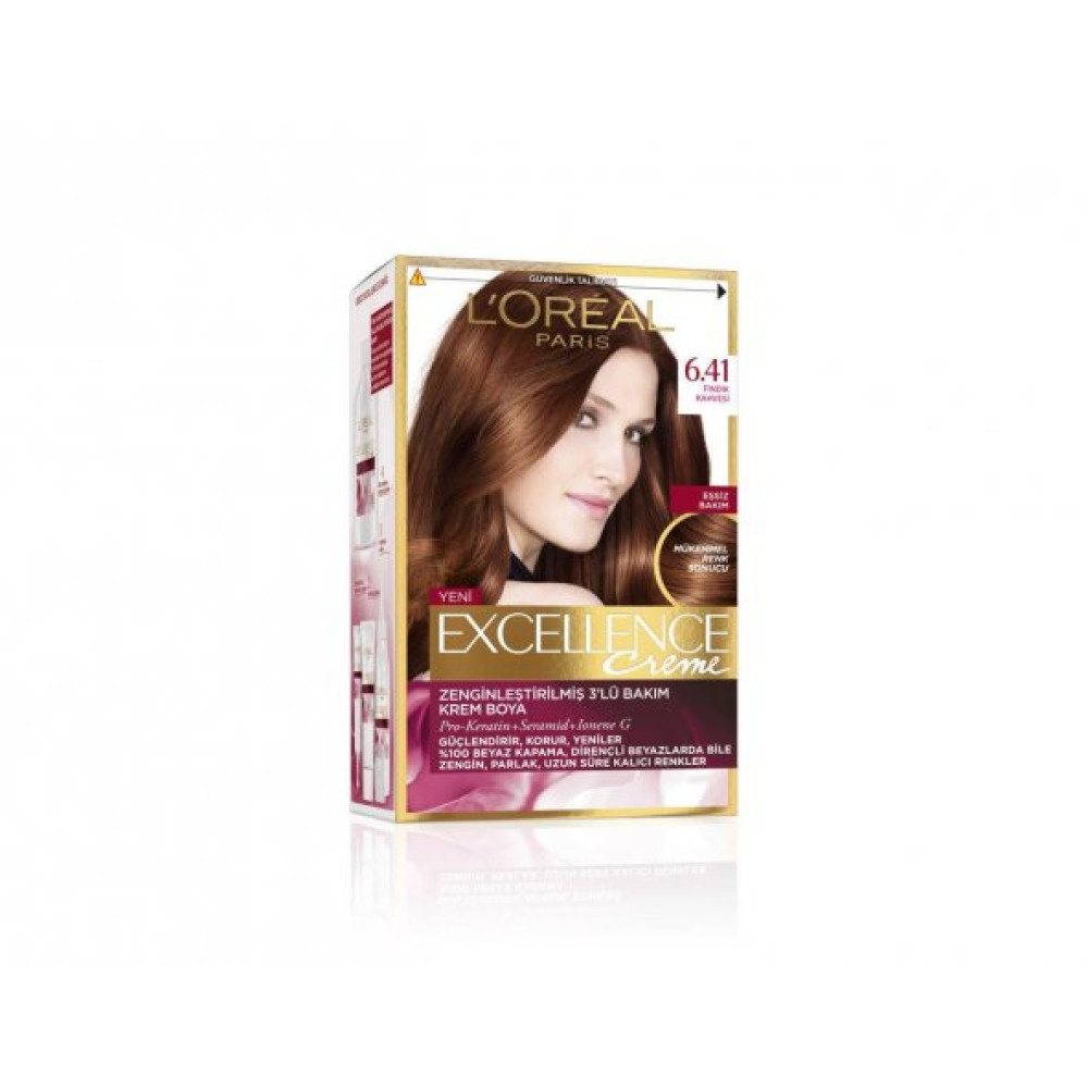 Loreal Excellence Creme Sac Boyasi 6.41 Findik Kahvesi Saç Bakım Maskeleri & Serumlar & Spreyler Fiyatı