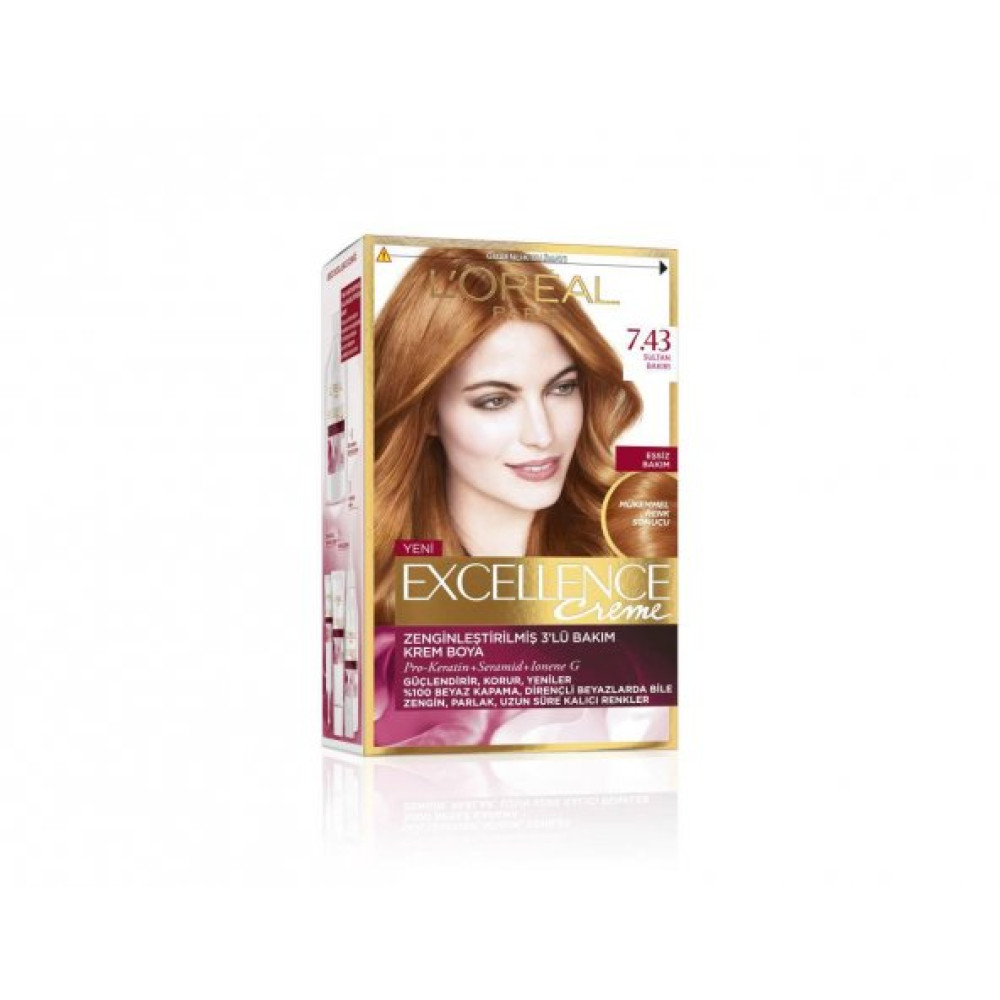 Loreal Excellence Creme Sac Boyasi 7.43 Sultan Bakiri Saç Bakım Maskeleri & Serumlar & Spreyler Fiyatı