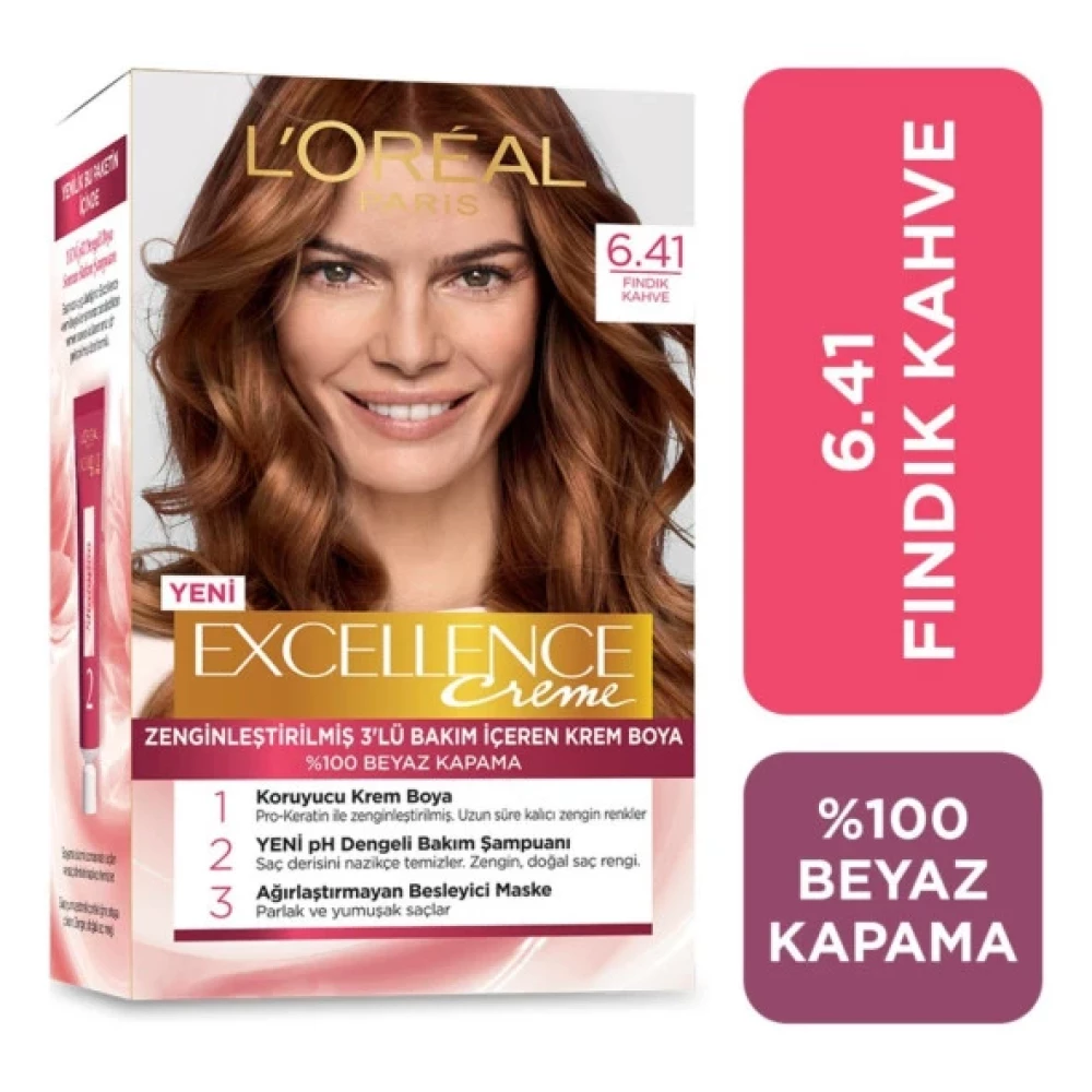 Loreal Exc.krem Fındık Kahve 6/41 Saç Bakım Maskeleri & Serumlar & Spreyler Fiyatı