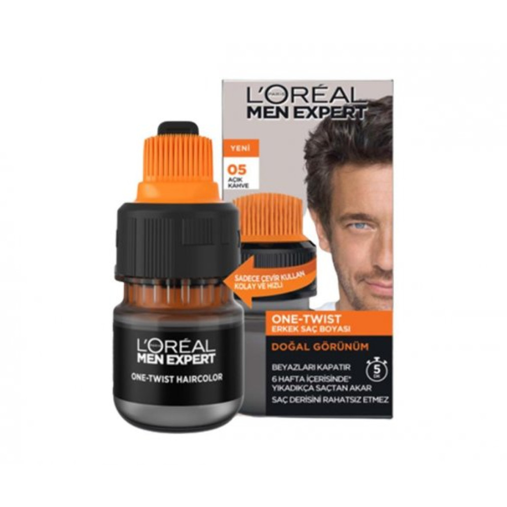 Loreal Men Expert One-Twist Erkek Sac Boyasi Acik Kahve 05 Saç Bakım Maskeleri & Serumlar & Spreyler Fiyatı
