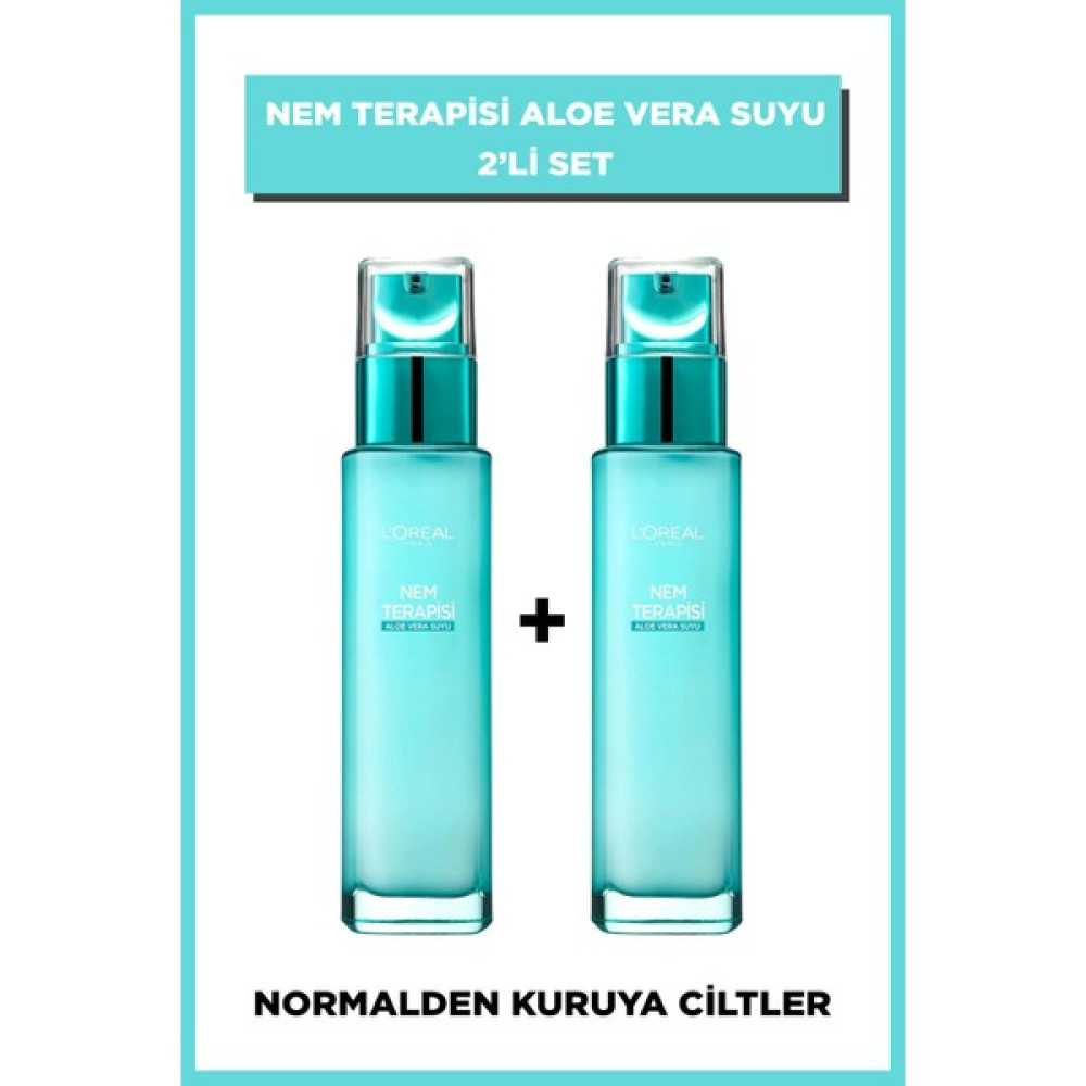 Loreal Nem Terapisi Aloe Vera Suyu 2'li Set Normalden Kuruya Ciltler Makyaj Temizleyicileri Fiyatı