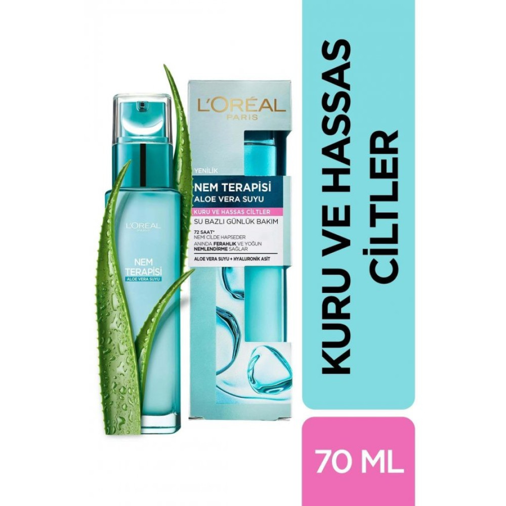 Loreal Nem Terapisi Aloe Vera Suyu Kuru Ve Hassas Ciltler 70 Ml Nemlendiriciler Fiyatı
