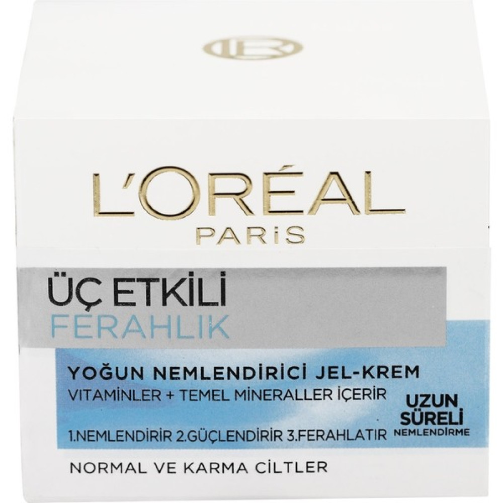 L'oréal Paris 3 Etkili Ferahlık Krem Normal/k 50ML Nemlendiriciler Fiyatı