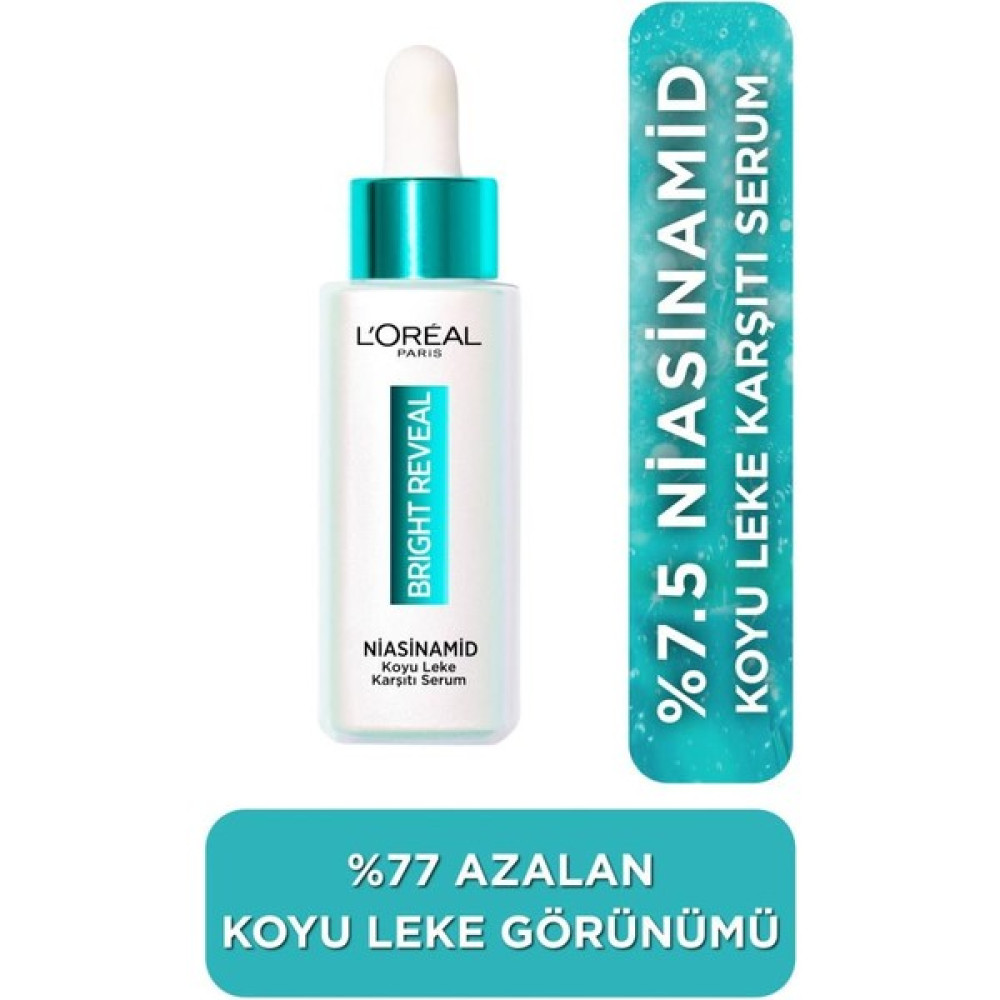L'oreal Paris Bright Reveal Sivilce, Güneş, Yaşlanma Lekelerinde Etkili Koyu Leke Karşıtı Serum 10% Niasinamid 30ML Anti-Aging / Yaşlanma Karşıtı Fiyatı