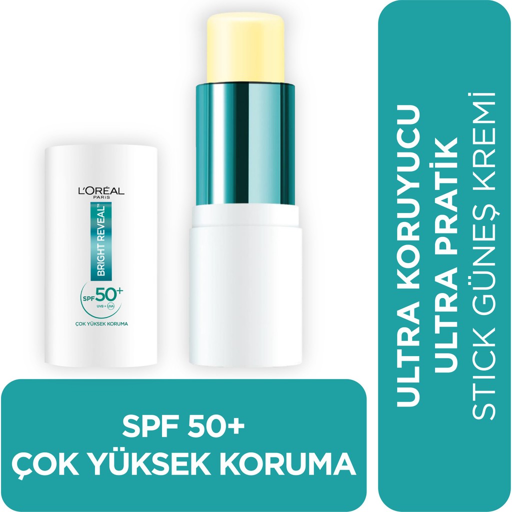 L'Oréal Paris Bright Reveal SPF 50 + Ultra Koruyucu Ultra Pratik Stick Güneş Kremi 9Ml Güneş Kremleri ve Losyonları Fiyatı