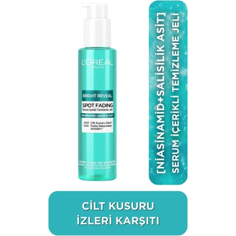 Loreal Paris Bright Reveal Spot Fading Yuz Temizleme Jeli 150 Ml Cilt Temizleme ve Peeling Fiyatı