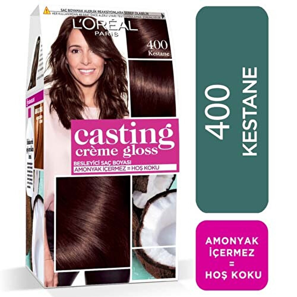 L’Oreal Paris Casting Crème Gloss Amonyaksız & Besleyici Saç Boyası - 400 - Kestane Saç Boyası Fiyatı