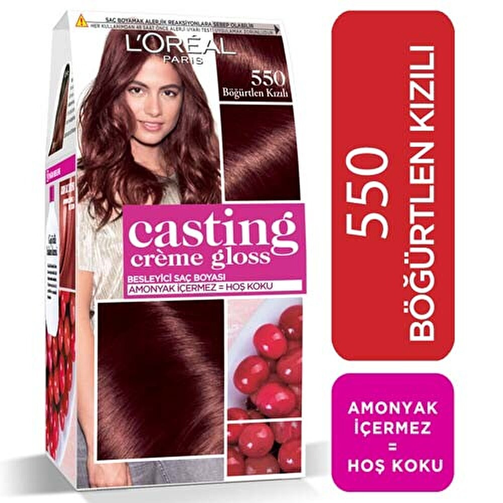 L’Oreal Paris Casting Crème Gloss Amonyaksız & Besleyici Saç Boyası - 550 - Böğürtlen Kızılı Saç Boyası Fiyatı