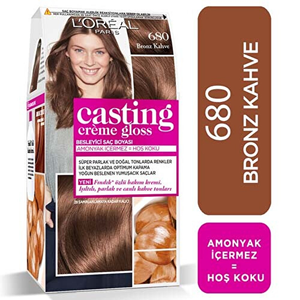 L’Oreal Paris Casting Crème Gloss Amonyaksız & Besleyici Saç Boyası - 680 - Bronz Kahve Saç Boyası Fiyatı