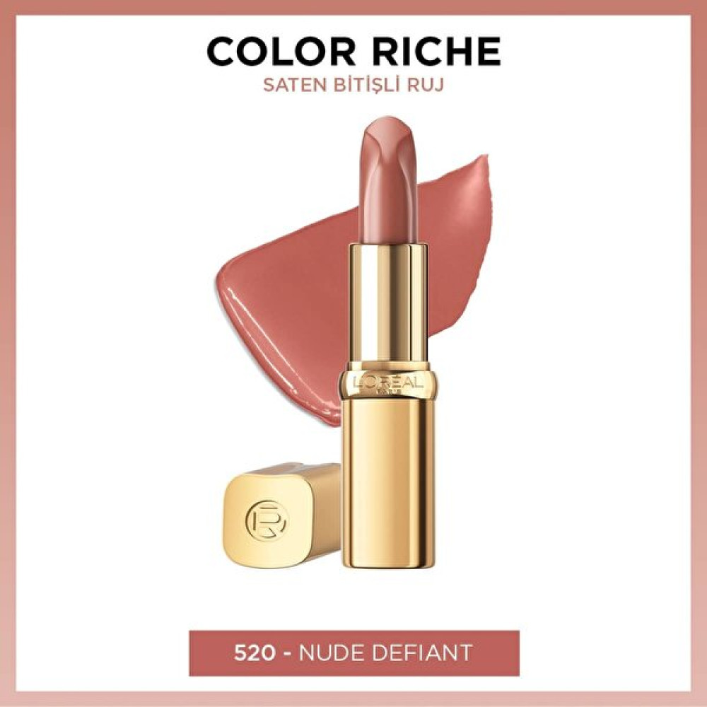 L'oréal Paris Color Riche Saten Bitişli Ruj - 520 Nude Defiant Rujlar & Dudak Parlatıcıları Fiyatı