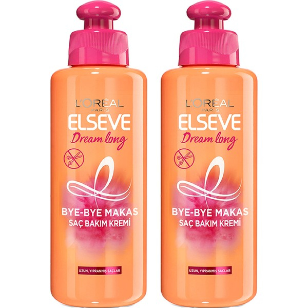 Loreal Paris Elseve Dream Long Bye Bye Makas Saç Bakım Kremi 200 ml x 2 Adet Şampuan ve Saç Kremi Fiyatı
