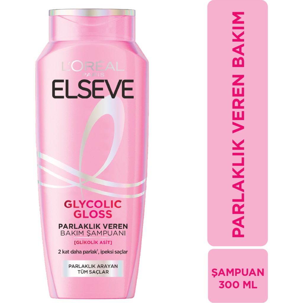 Loreal Paris Elseve Glycolic Gloss Parlaklık Veren Bakım Şampuanı 300 ml Şampuan ve Saç Kremi Fiyatı