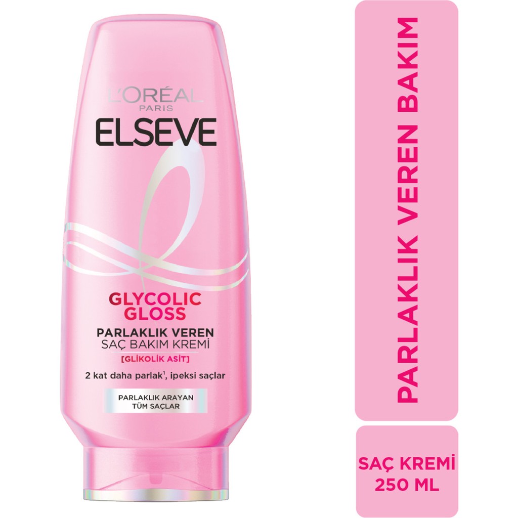 Loreal Paris Elseve Glycolic Gloss Parlaklık Veren Saç Bakım Kremi 250 ml Şampuan ve Saç Kremi Fiyatı