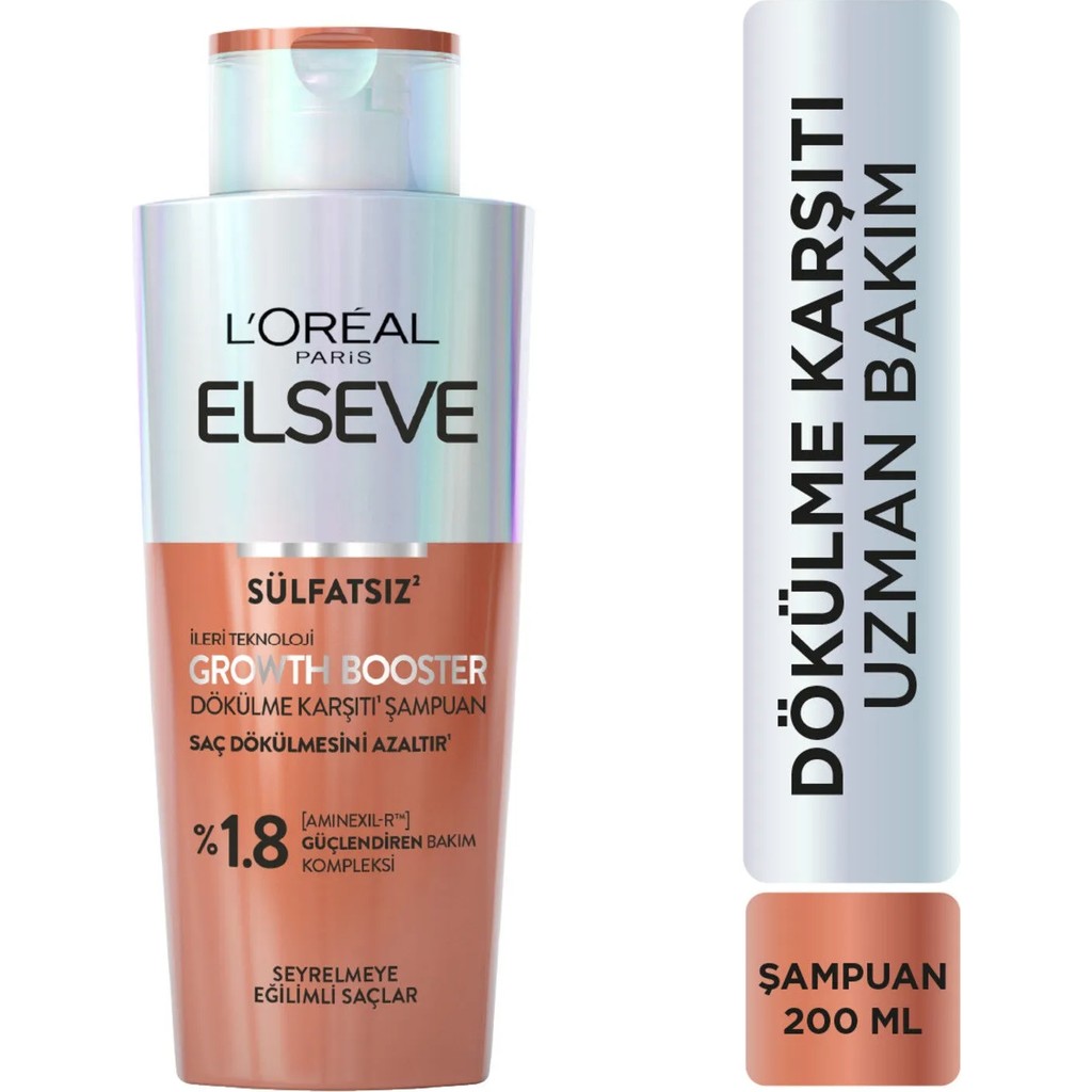 L'Oréal Paris Elseve Growth Booster Dökülme Karşıtı Şampuan 200ml Şampuan ve Saç Kremi Fiyatı
