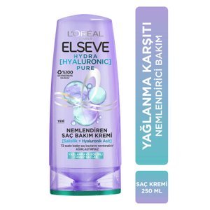 L'Oréal Paris Elseve Hydra Hyaluronic Pure Salisilik Asit içeren Yağlanma Karşıtı Nemlendirici Saç Kremi 250 ml Diğer Fiyatı
