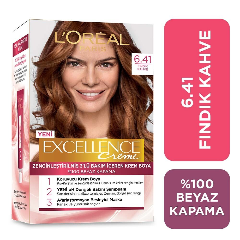 L'Oreal Paris Excellence 6-41 Fındık Kahvesi Saç Boyası Saç Boyası Fiyatı