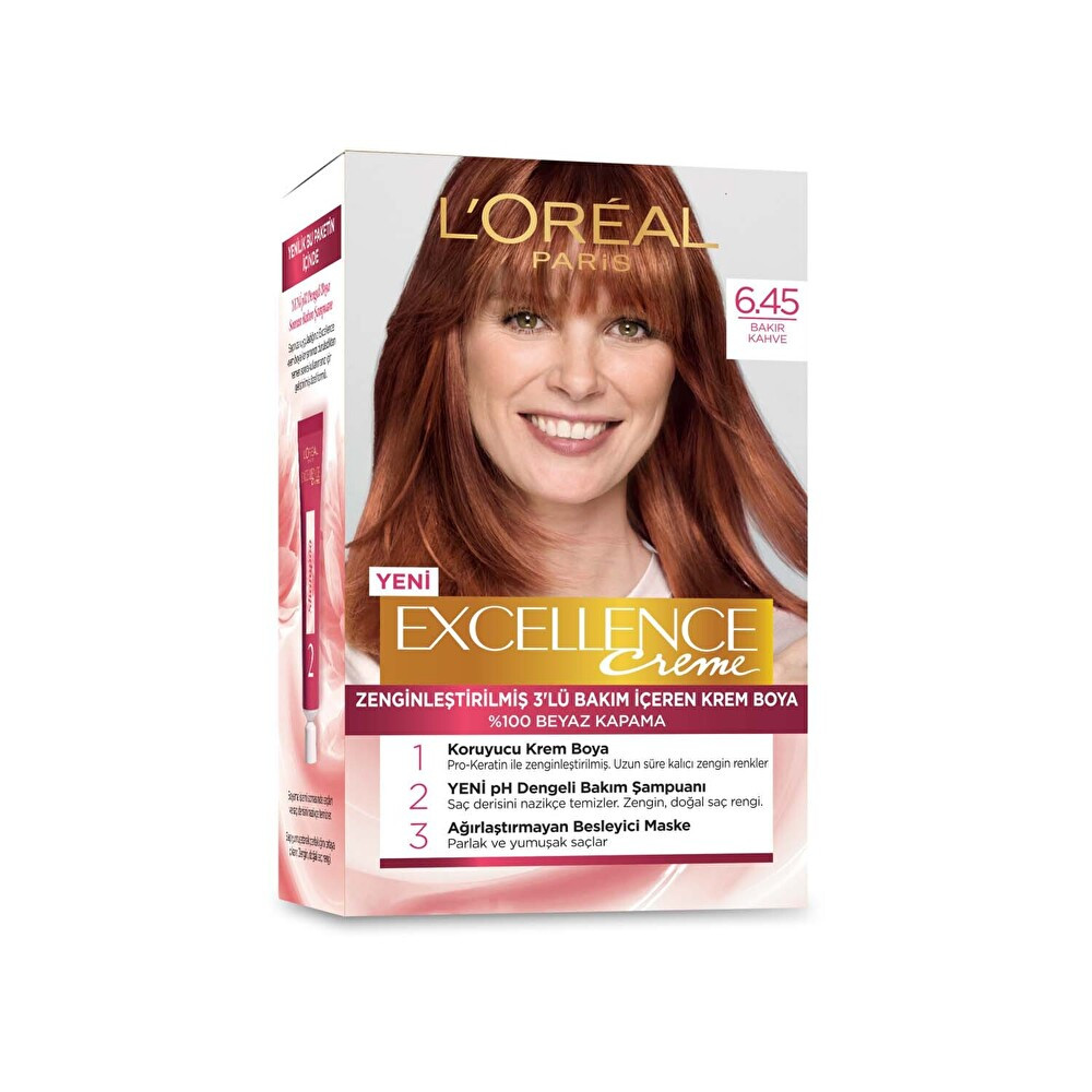 L'Oreal Paris Excellence 6-45 Sıcak Bakır Kahvesi Saç Boyası Saç Boyası Fiyatı