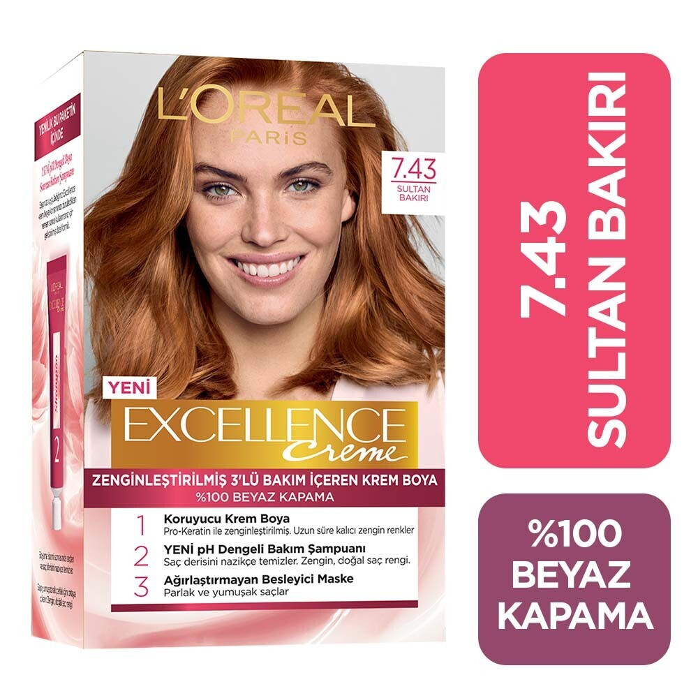 L'Oreal Paris Excellence 7.43 Sultan Bakırı Saç Boyası Fiyatı