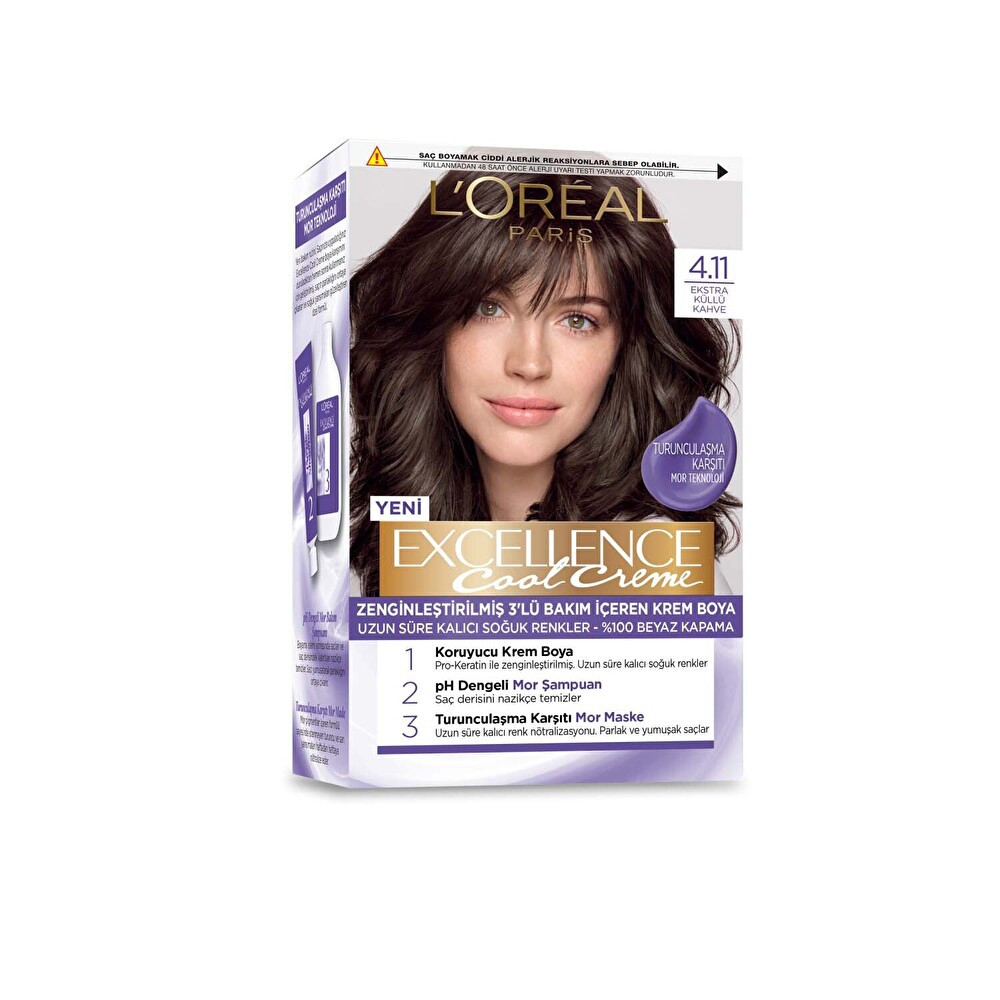 Loreal Paris Excellence Cool Creme 4.11 Küllü Kahve Saç Boyası Fiyatı