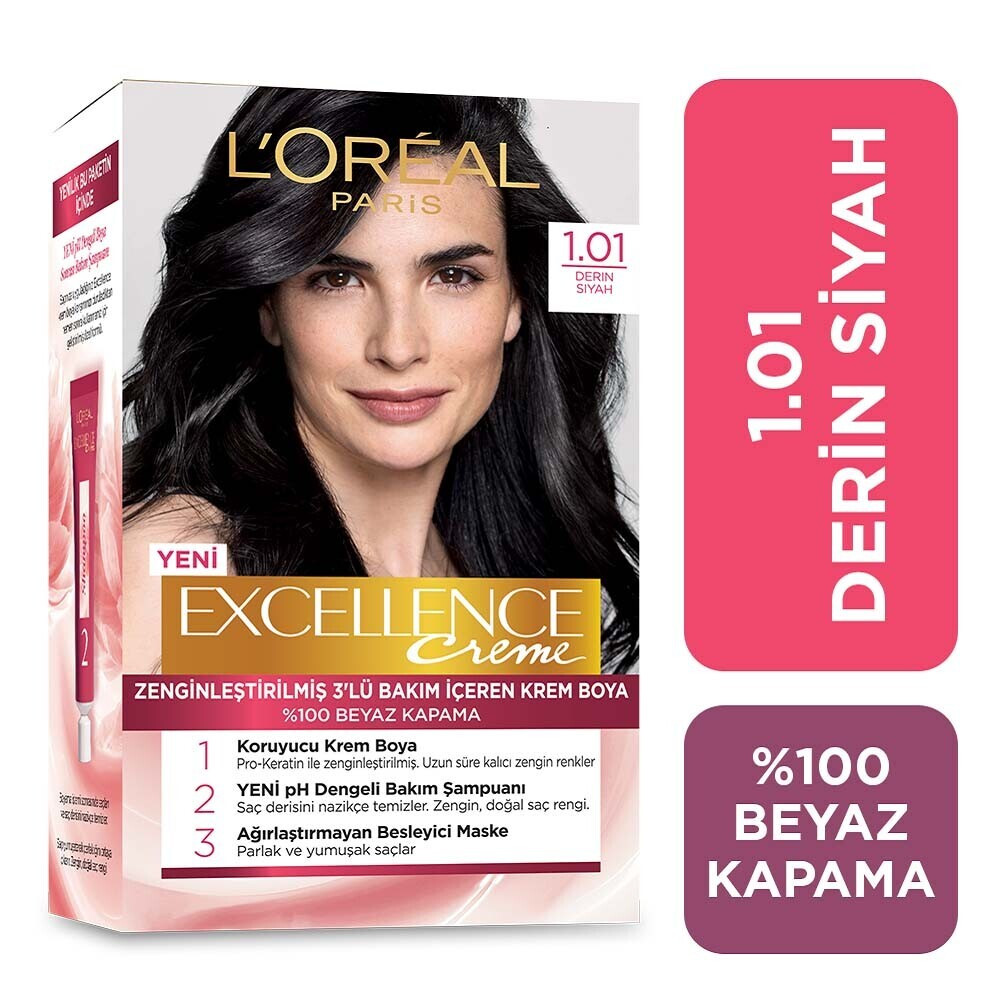 L'Oreal Paris Excellence Creme 1.01 Deep Pure Saç Boyası Fiyatı