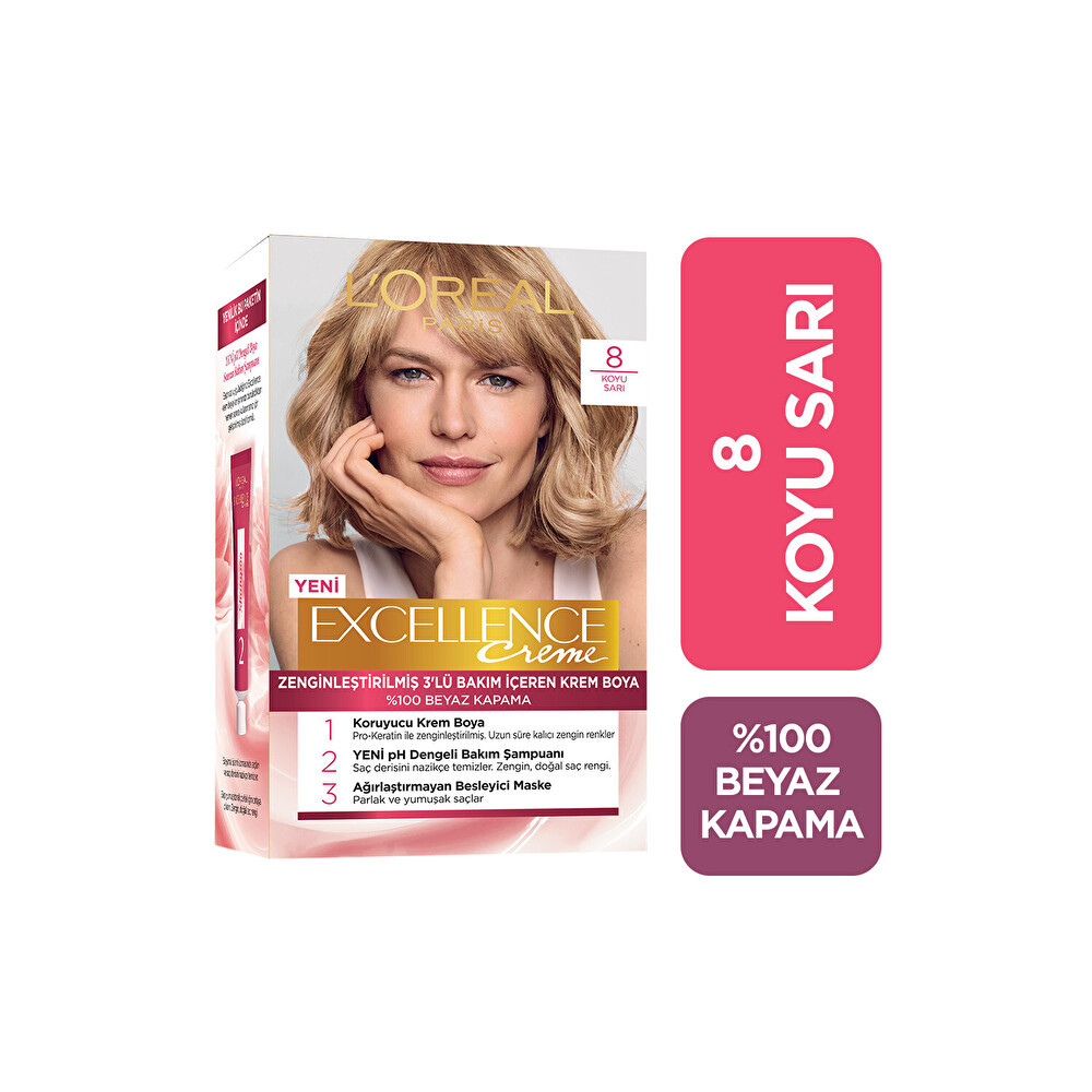 L'Oreal Paris Excellence Creme 8 Blonde Saç Boyası Fiyatı