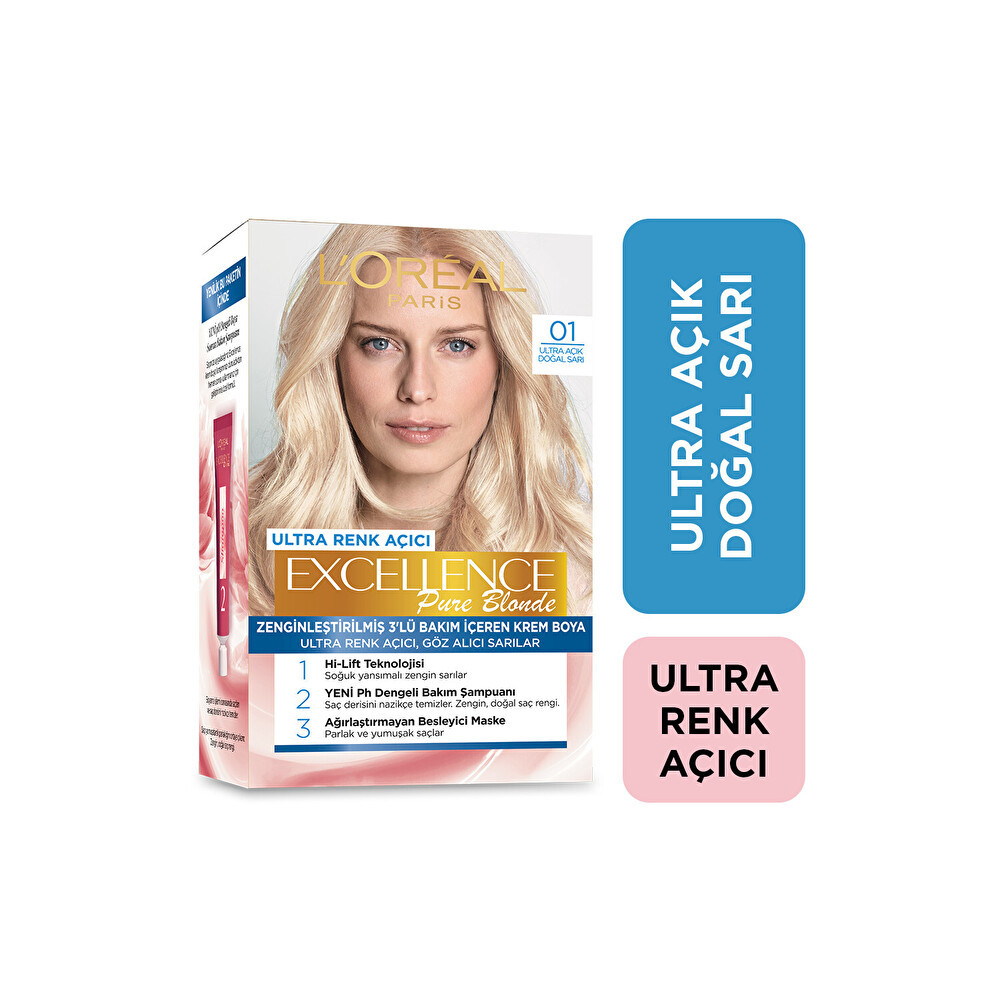L'Oreal Paris Excellence Creme Saç Boyası 01 Açık Doğal Sarı Saç Boyası Fiyatı