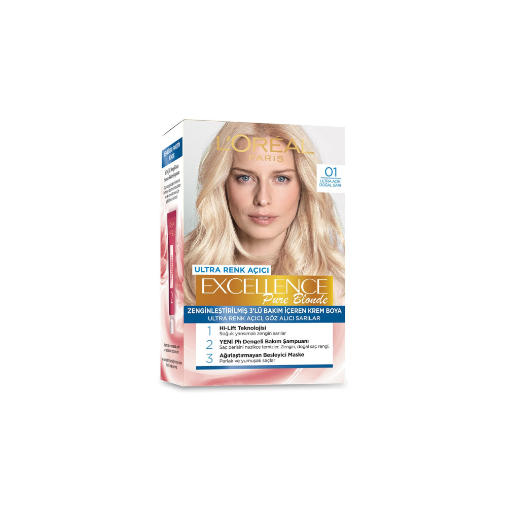LOreal Paris Excellence Creme Saç Boyası 01 Ultra Açık Doğal Sarı Saç Boyası Fiyatı