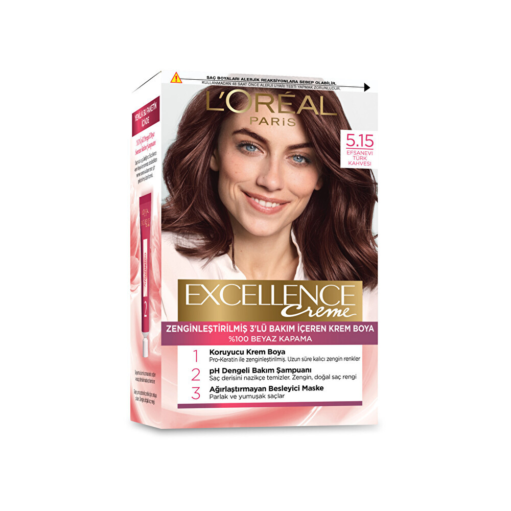 L'Oreal Paris Excellence Creme Saç Boyası 5.15 Efsanevi Türk Kahvesi Saç Boyası Fiyatı