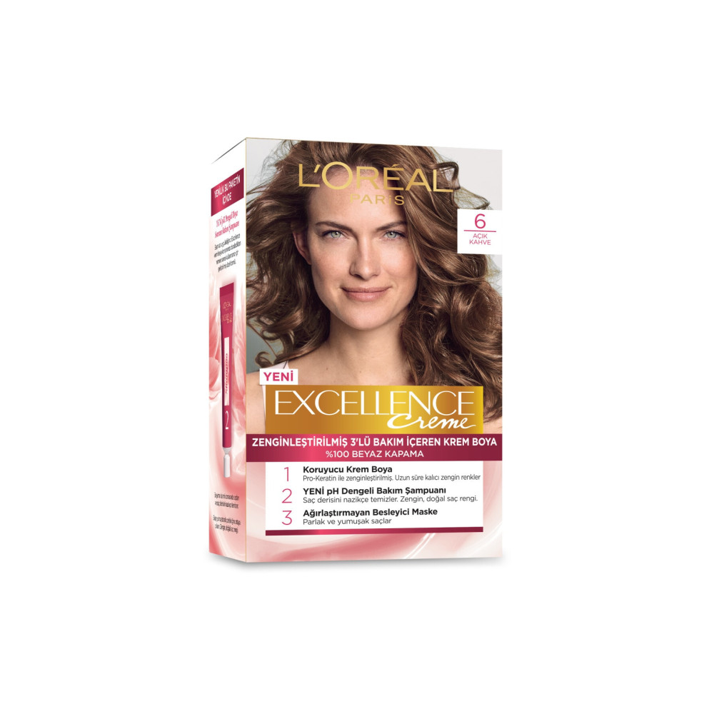 LOreal Paris Excellence Creme Saç Boyası - 6 Açık Kahve Saç Boyası Fiyatı