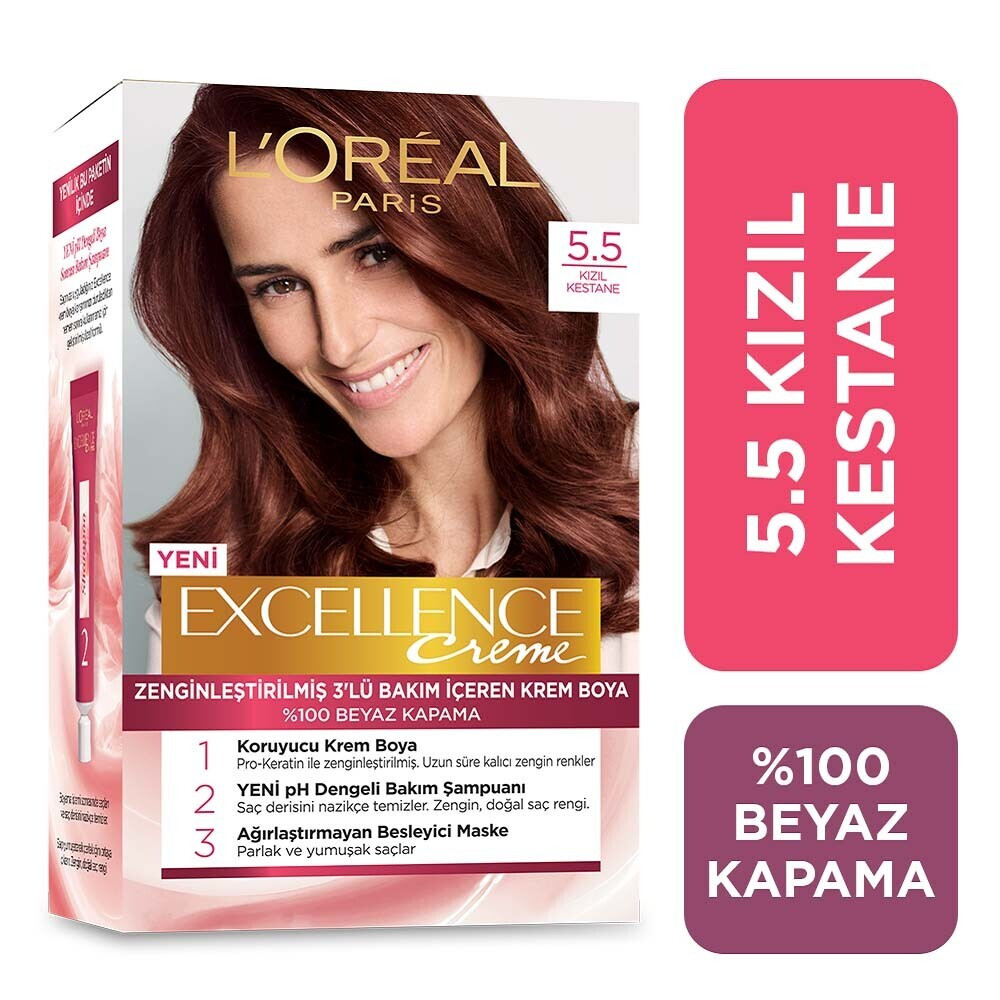 L'Oreal Paris Excellence Imedia Excellence Açık Kestane Akaju 5.5 Saç Boyası Fiyatı