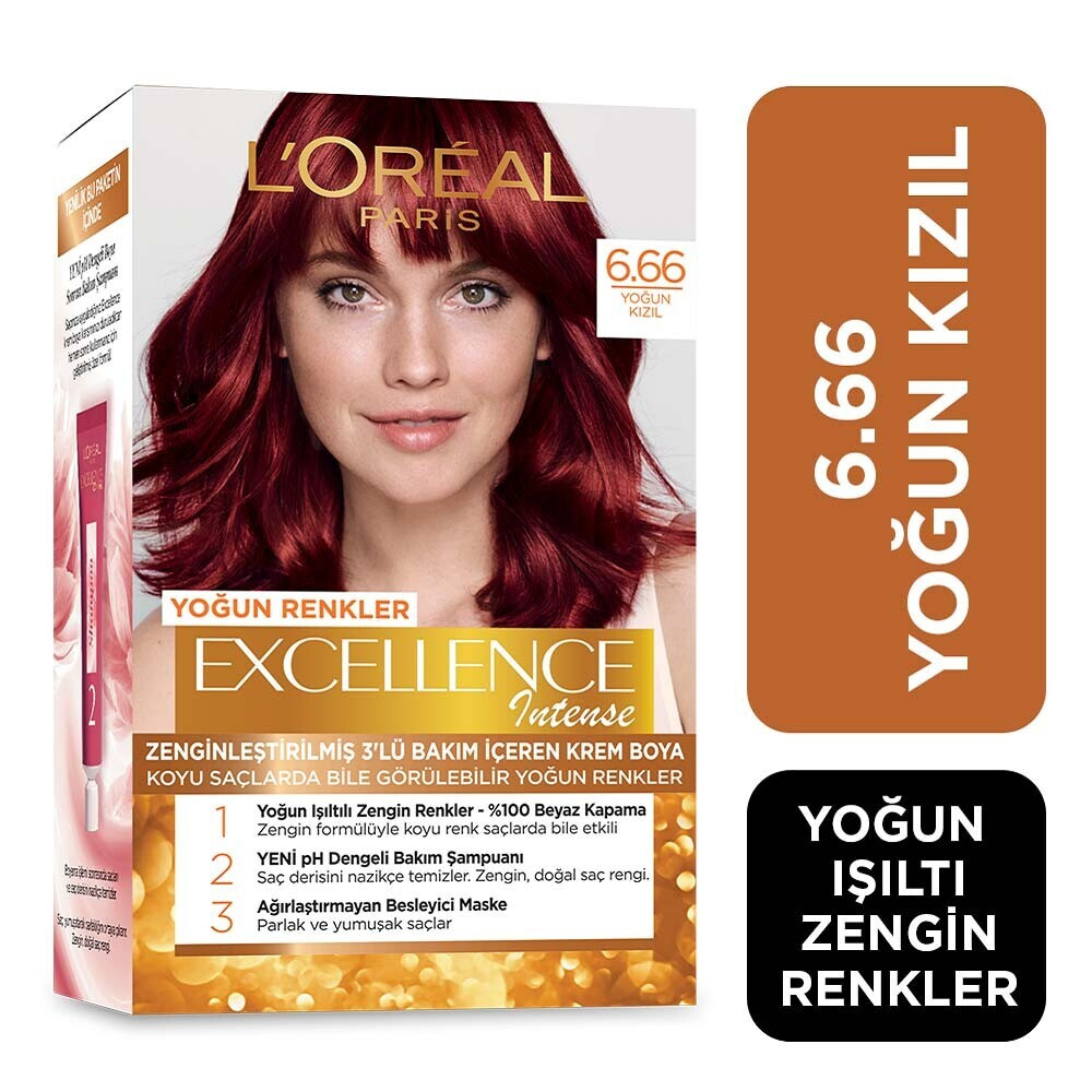 L'Oreal Paris Excellence Intense 6.66 Yoğun Kızıl Saç Boyası Fiyatı