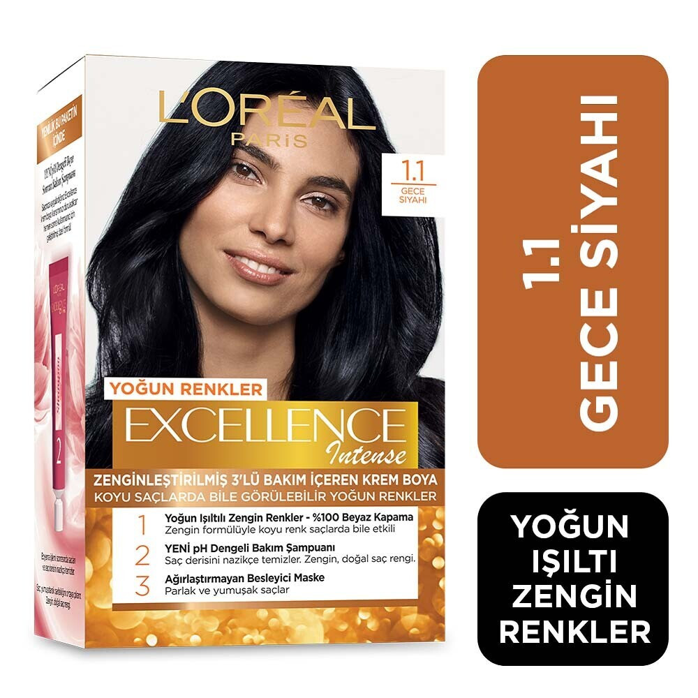 L'Oreal Paris Excellence Intense Saç Boyası 1.1 Yoğun Siyah Saç Boyası Fiyatı