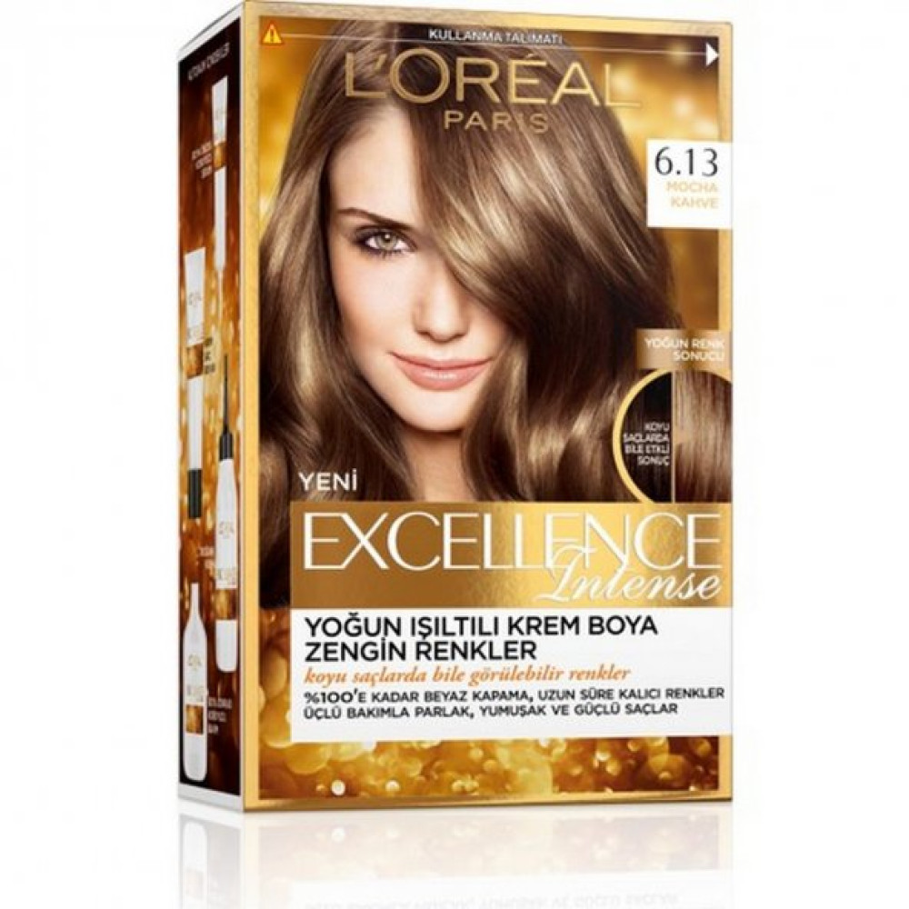 Loréal Paris Excellence Intense Sac Boyasi 6.13 Mocha Kahve Saç Bakım Maskeleri & Serumlar & Spreyler Fiyatı