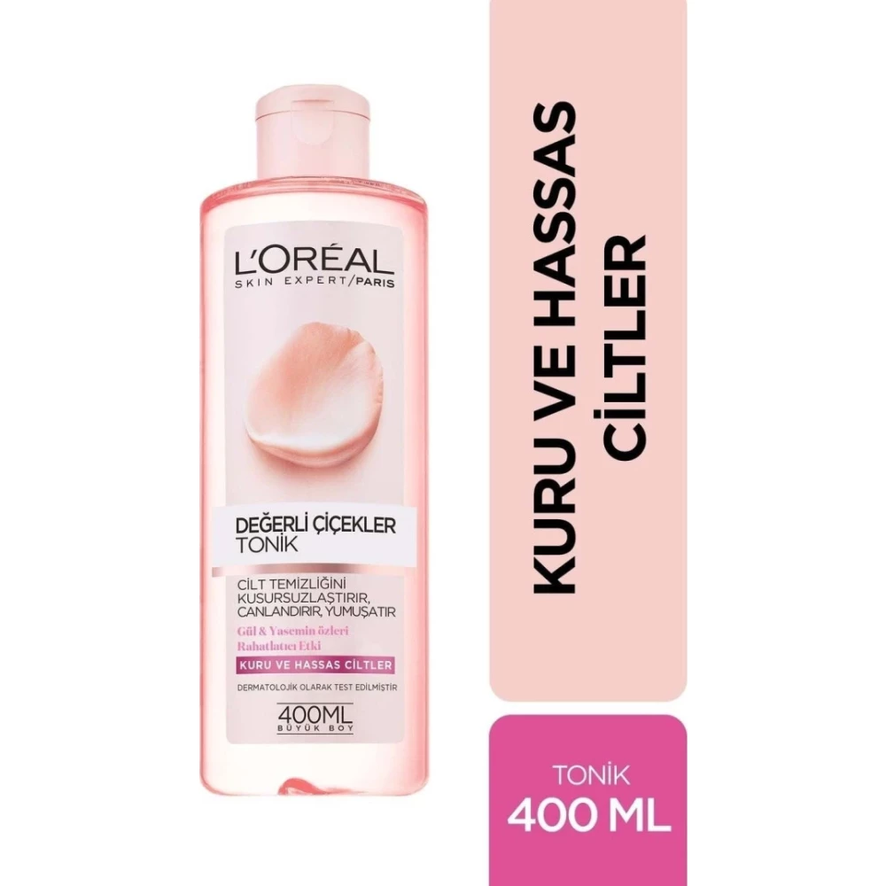Loreal Paris Expert Degerli Cicekler 400 Ml Tonik Cilt Temizleme ve Peeling Fiyatı