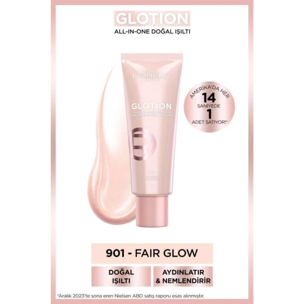 L'oreal Parıs Glotion All-İn-One Dogal Isilti 901 - Fair Glow 40 Ml Aydınlatıcı Fiyatı
