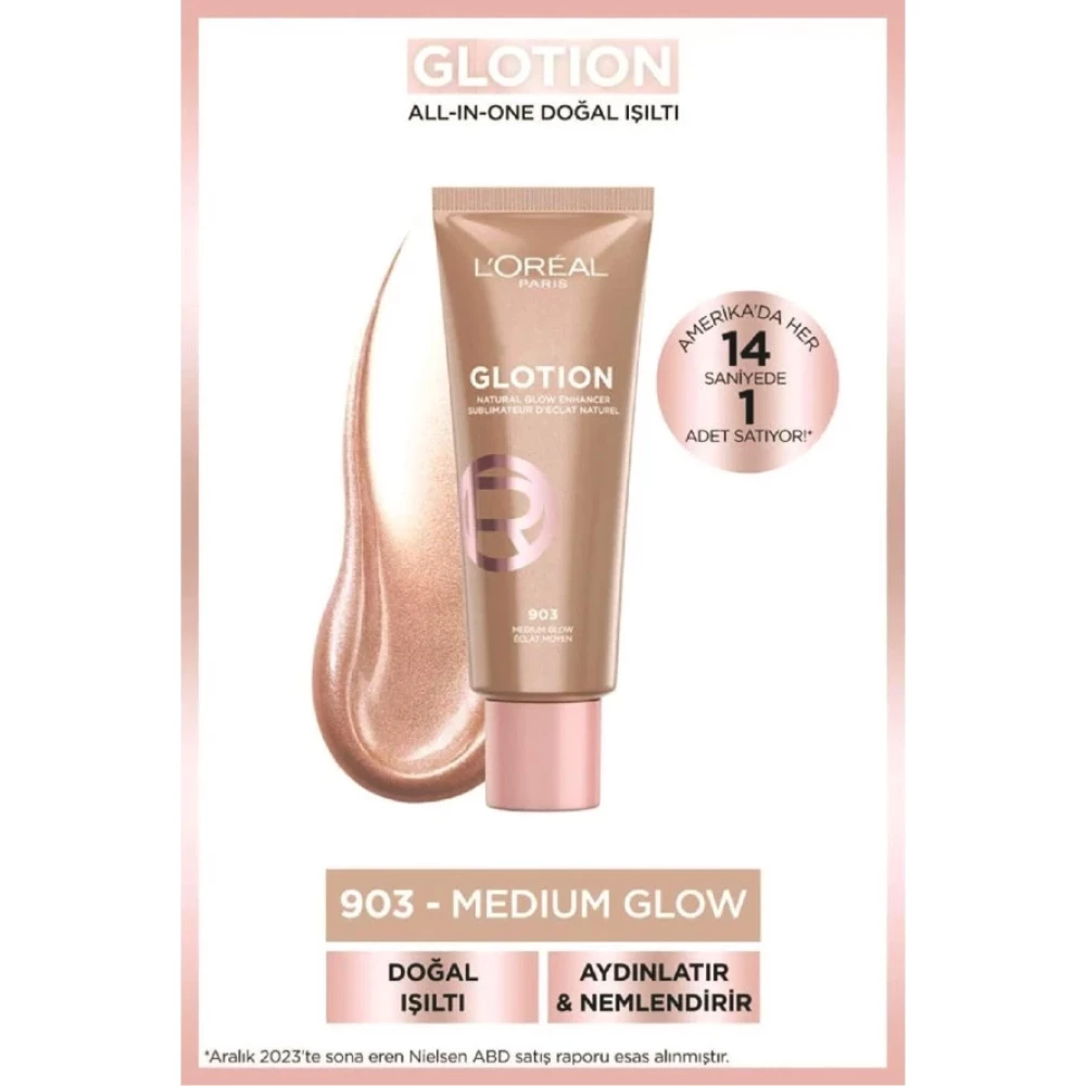 L'oreal Paris Glotion All-İn-One Dogal Isilti 903 - Medium Glow 40 Ml Aydınlatıcı Fiyatı