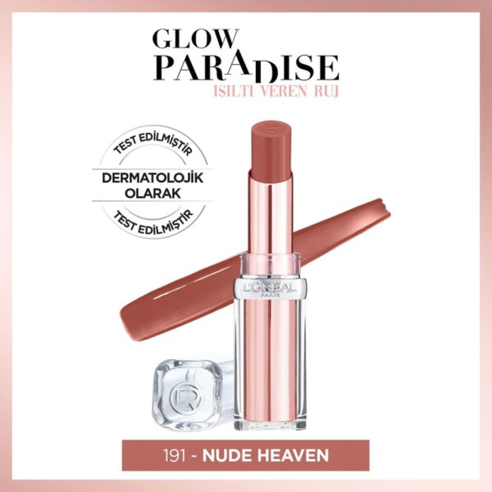 L'oréal Paris Glow Paradise Balm-In-Lipstick - Işıltı Veren Ruj 191 Nude Heaven Rujlar & Dudak Parlatıcıları Fiyatı