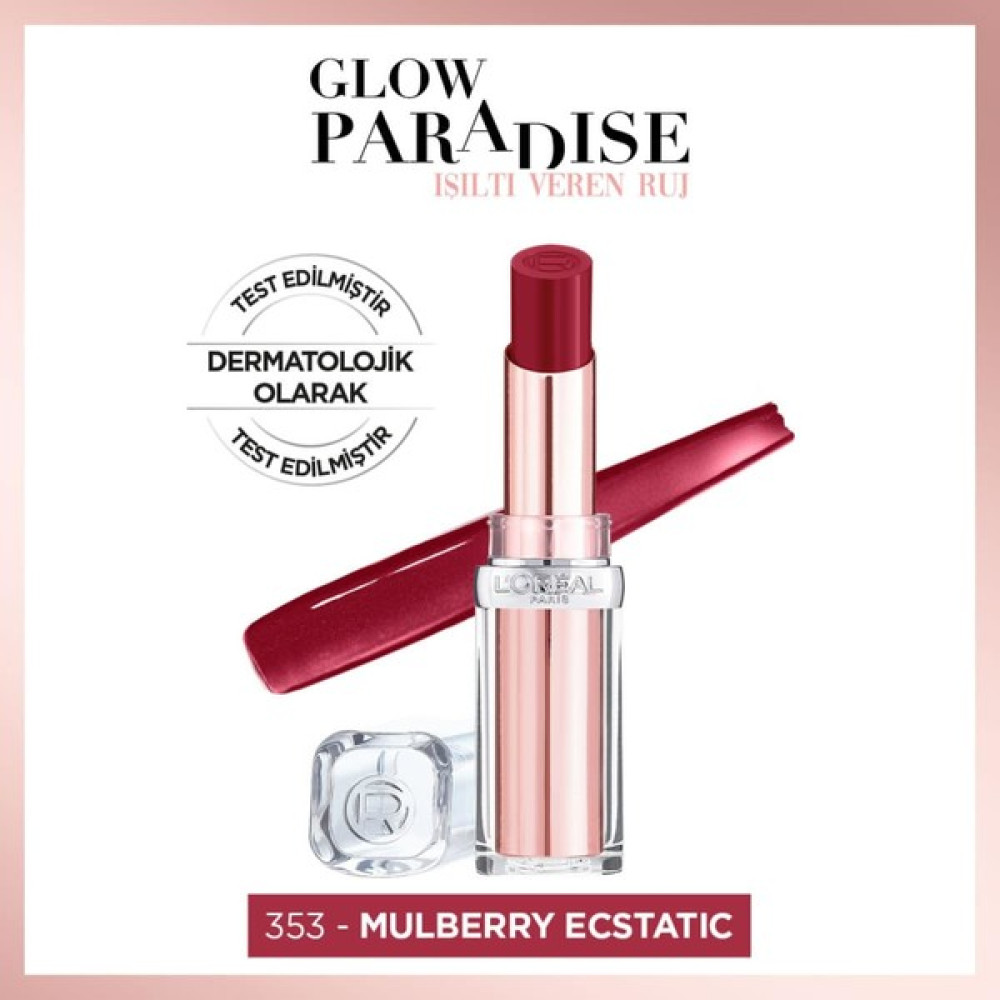 L'oréal Paris Glow Paradise Balm-In-Lipstick - Işıltı Veren Ruj 353 Mulberry Ecstatic Rujlar & Dudak Parlatıcıları Fiyatı