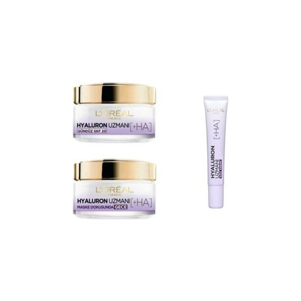 Loreal Paris Hyaluron Expert Gündüz + Göz + Gece Kremi 3'lü Set Anti-Aging / Yaşlanma Karşıtı Fiyatı
