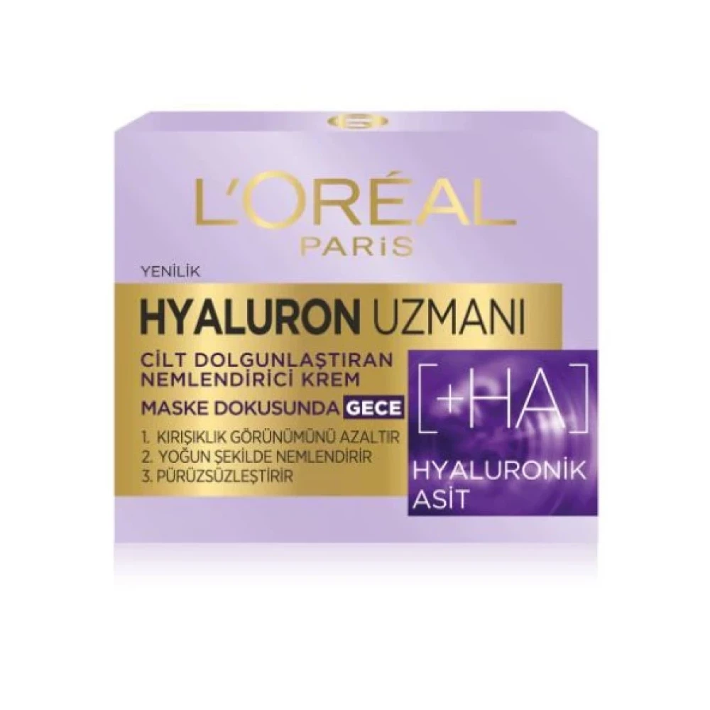 L’oréal Paris Hyaluron Uzmani Cilt Dolgunlastiran Nemlendirici Gece Kremi 50 Ml Gece Kremleri Fiyatı