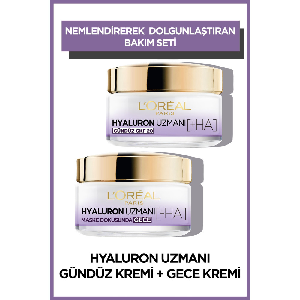 LOreal Paris Hyaluron Uzmanı Gündüz & Gece Kremi Hyaluron Set Cilt ve Yüz Bakımı Fiyatı